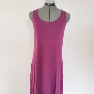 Purple cross back dress